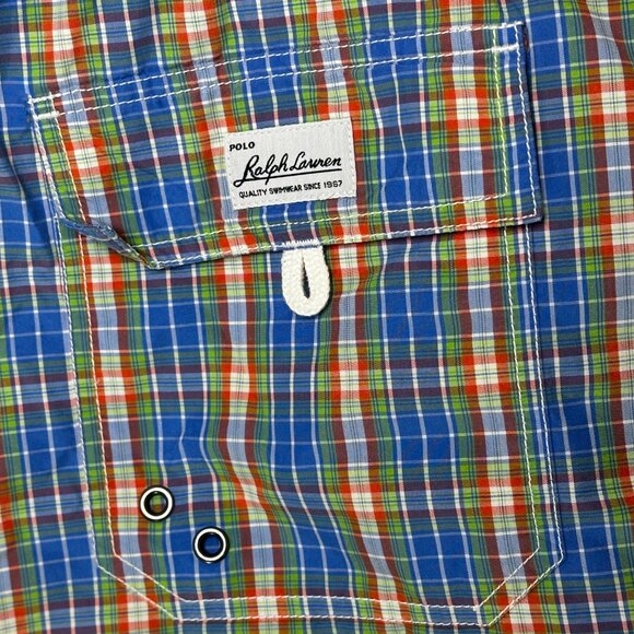 Polo Ralph Lauren Classic Plaid Swim Trunks XL - Picture 4 of 7
